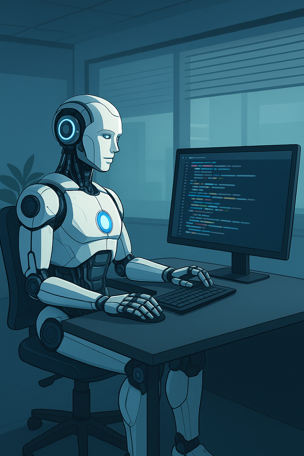 Robot sprawdzający serwery